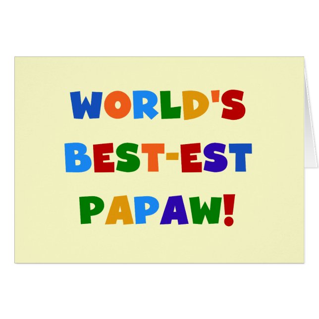 Bright Colours Best-est Papaw Tshirts and Gifts (Front Horizontal)
