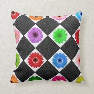 Bright Colours Daisy Cushion