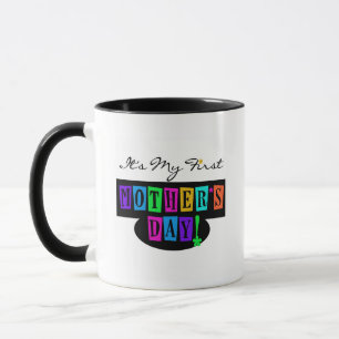 Bright Colours First Mother's Day T-shirts and Mug