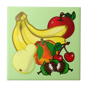 Bright Colours of Fruit Wonderful Kitchen Ceramic Tile