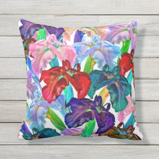 Bright Colours of Iris Cushion