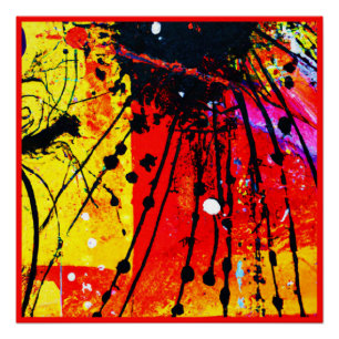 Bright Colours Patterns Painting. Buy Now Poster