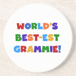 Bright Colours World's Best-est Grammie Gifts Coaster