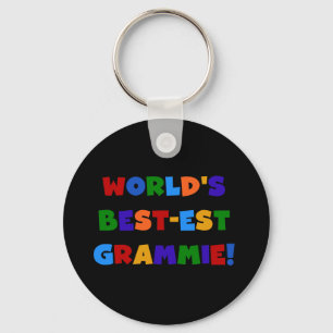 Bright Colours World's Best-est Grammie Gifts Key Ring