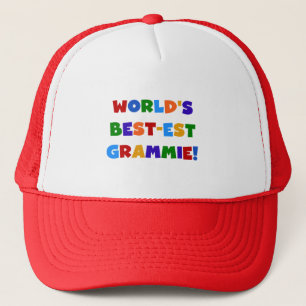 Bright Colours World's Best-est Grammie Gifts Trucker Hat