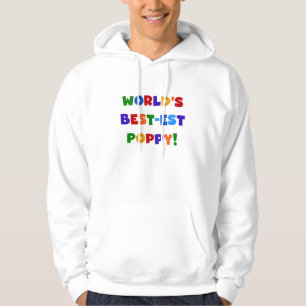 Bright Colours World's Best-est Poppy Gifts Hoodie