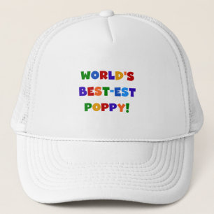 Bright Colours World's Best-est Poppy Gifts Trucker Hat
