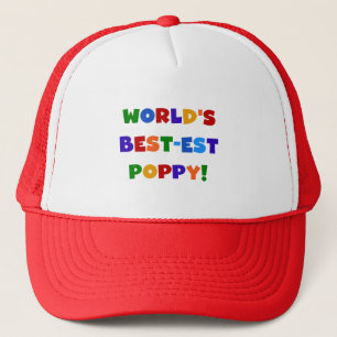Bright Colours World's Best-est Poppy Gifts Trucker Hat