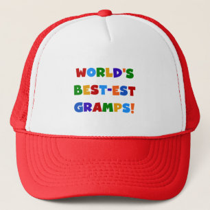 Bright Colours World's Best Gramps Gifts Trucker Hat