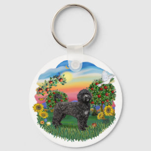 Bright Country - Black Portie (PWD) standing Key Ring
