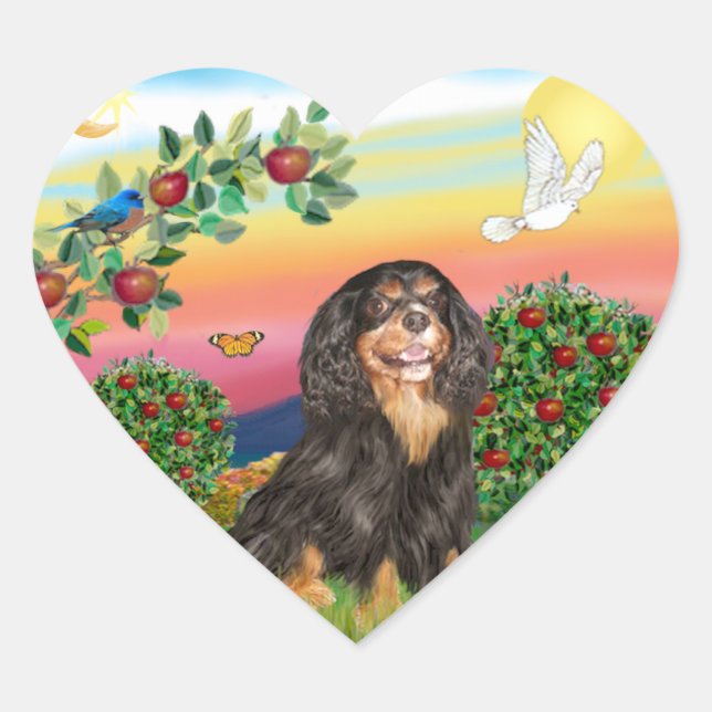 Bright Country - Cavalier (BT-R) Heart Sticker (Front)