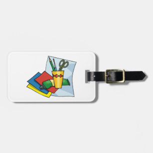 Bright Craft Supplies Colorful Art Tools Luggage Tag