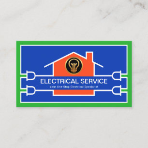 Bright Creative Electrical Home Circuit Wiring Business Card