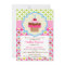Bright Cupcake 1st Birthday Party Invitation
