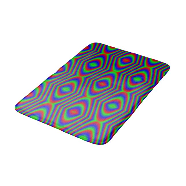 Bright Curves Bath Mat (Angled)
