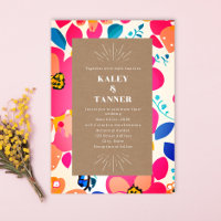 Bright Cutouts Cardstock Abstract Wedding