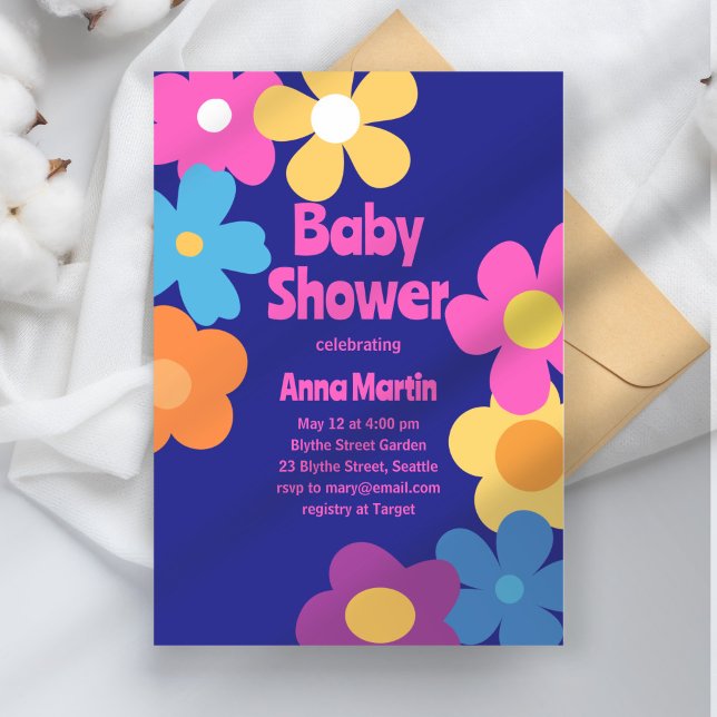 Bright Daisies Baby Shower Invitation (Creator Uploaded)