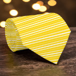 Bright Dark Yellow Color Stripes Necktie<br><div class="desc">This eye-catching necktie features a vibrant color with bold stripes, perfect for adding a pop of energy to any outfit. Whether it's for a special occasion or everyday wear, this stylish accessory is sure to make a statement.</div>