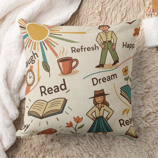 Bright Day Collage Cushion (Blanket)