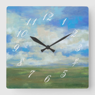 Bright Day I Square Wall Clock