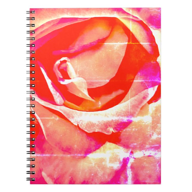 Bright Design Rose Notebook (Front)