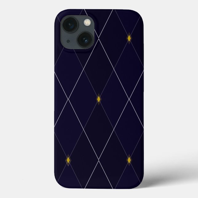 Bright Diamond Navy Argyle Tough Xtreme Case-Mate iPhone Case (Back)