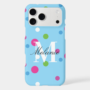 Bright Dots Colourful Custom Monogram