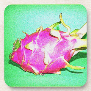 "Bright Dragon Fruit" Cute Photo. Buy Now Coaster