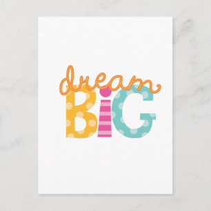 Bright Dream Big Logo Postcard