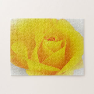Bright Dream Yellow Rose Flower Art Puzzle