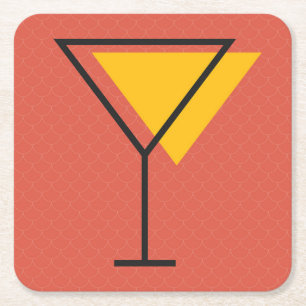 Bright Drinks Coaster Martini