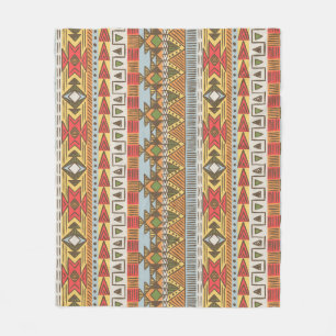 Bright ethnic seamless pattern, colourful. fleece blanket