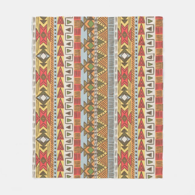 Bright ethnic seamless pattern, colourful. fleece blanket (Front)