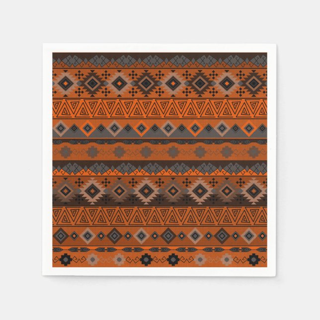 Bright ethnic striped pattern. napkin (Front)