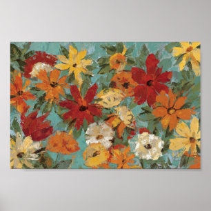 Bright Expressive Garden Poster