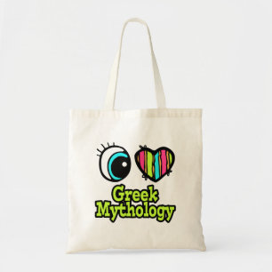 Bright Eye Heart I Love Greek Mythology Tote Bag