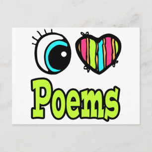 Bright Eye Heart I Love Poems Postcard
