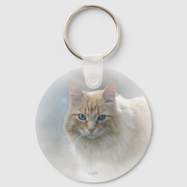 Bright Eyes Cat AH2010 Key Ring (Front)
