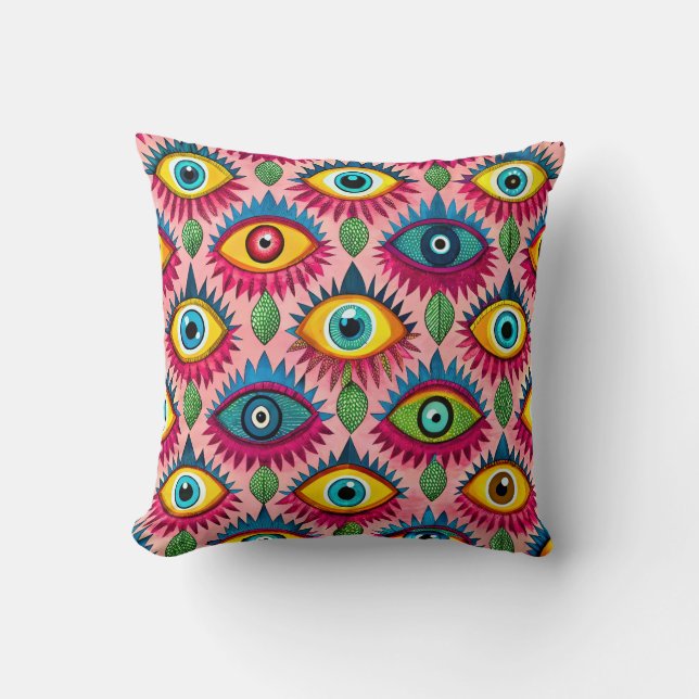 Bright eyes cushion (Front)