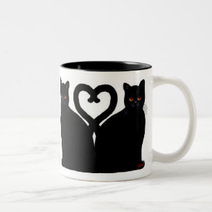 Bright Eyes Heart Two-Tone Coffee Mug