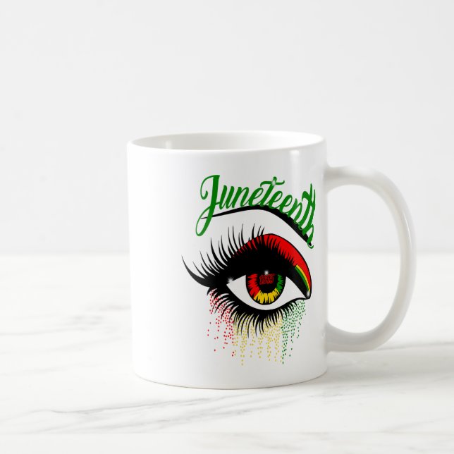 Bright Eyes Juneteenth - Juneteenth Eye African Am Coffee Mug (Right)