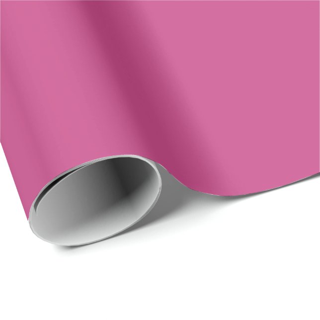 Bright Fall Fuchsia Solid Colour Print Wrapping Paper (Roll Corner)
