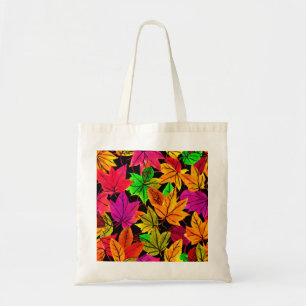 Bright Fall Leaves Canvas Tote  Bag