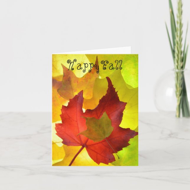 Bright fall Note Card (Front)