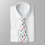 Bright Festive Christmas Tree Pattern  Tie<br><div class="desc">Bright Festive Christmas Tree Pattern Neck Tie.</div>