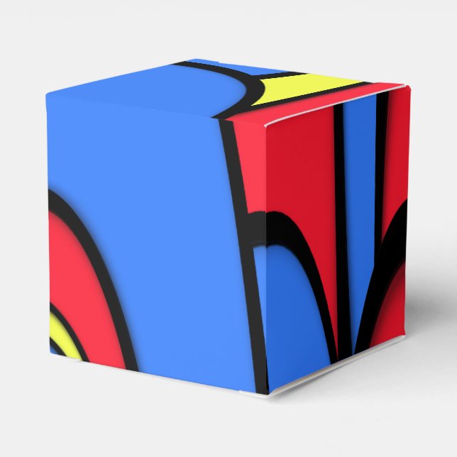 Bright  Festive Colour Favour Box (Back Side)