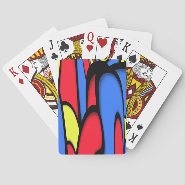 Bright  Festive Colours Playing Cards (Back)