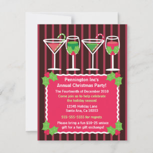 Bright Festive Office Christmas Party Invitation