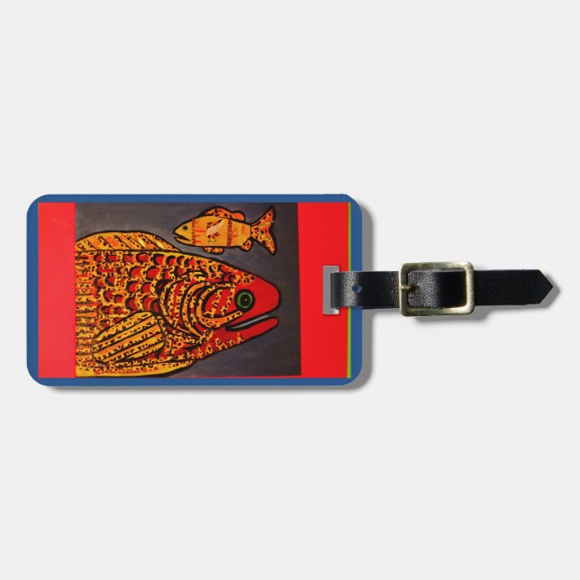 Bright Fish Luggage Tag (Front Horizontal)