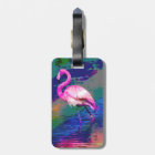Bright Flamingo Luggage Tag